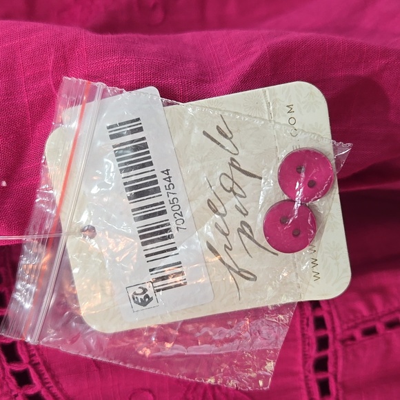 Free People Lisa Lace Midi Dress in Hollyhock Pink - Picture 2 of 7